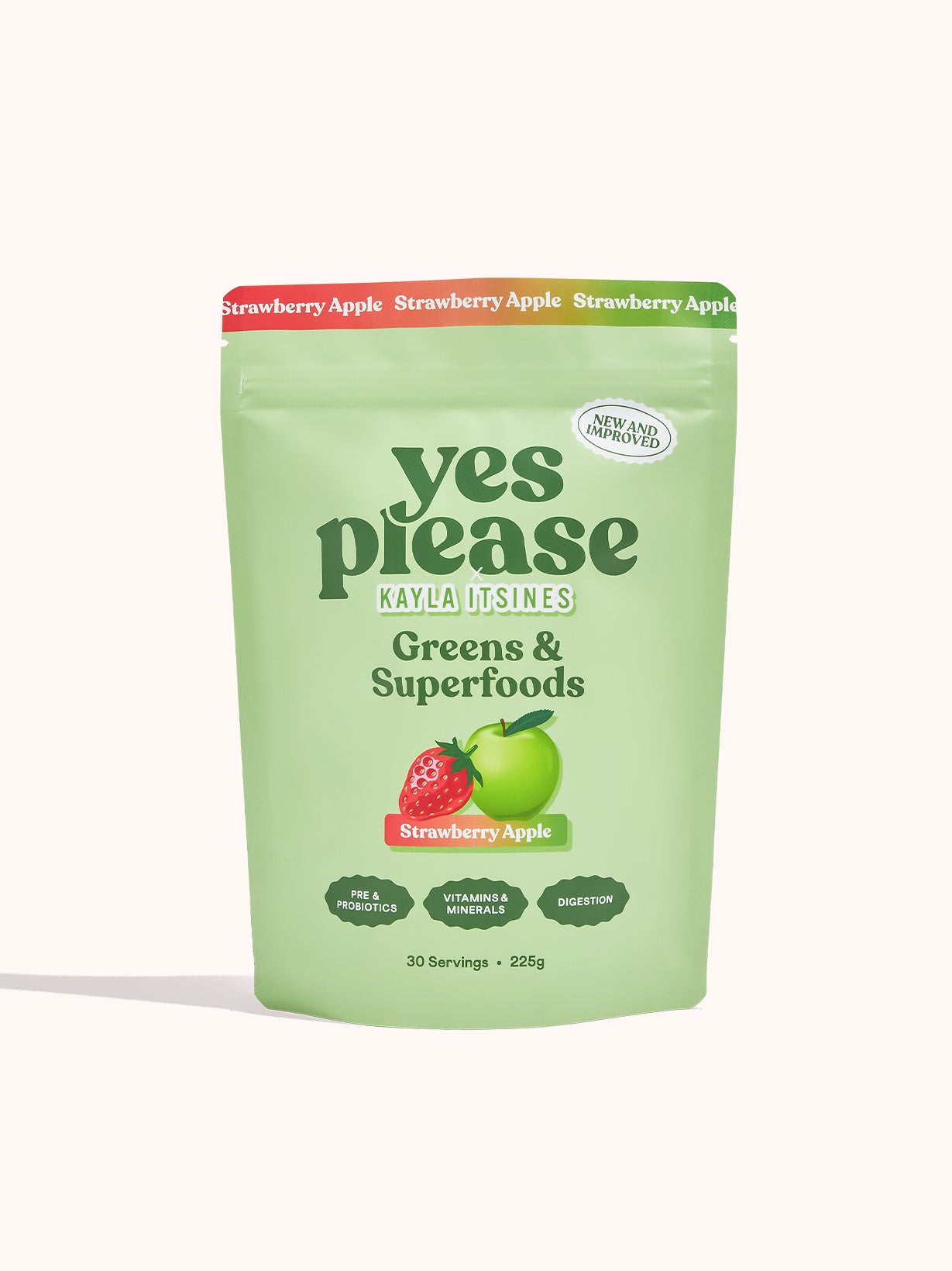 LIMITED EDITION Kayla Itsines Greens & Superfoods - Strawberry Apple