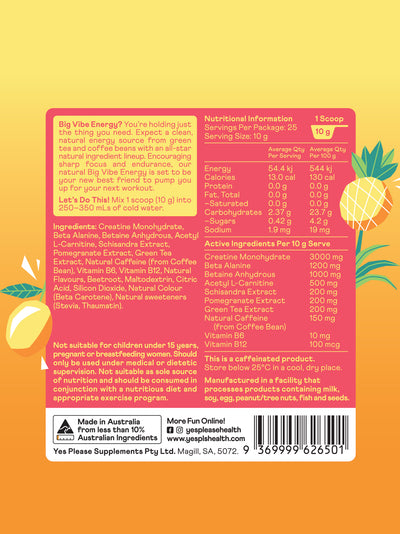 Natural Pre Workout - Tropical Sunrise